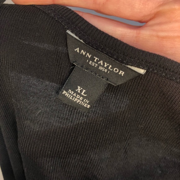 Ann Taylor, black tank top - XL - Picture 5 of 8